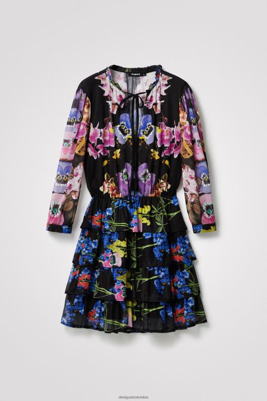 ropa 4802L949 mujer Desigual metro. vestido de orquídeas de christian lacroix - Desigual Colombia Medellín
