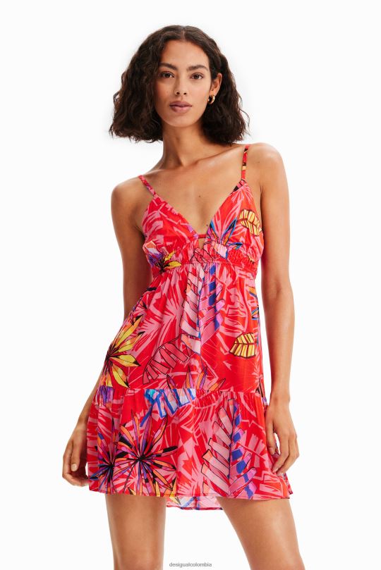 blusas Desigual bogota - ropa 4802L962 mujer Desigual vestido corto con abertura tropical