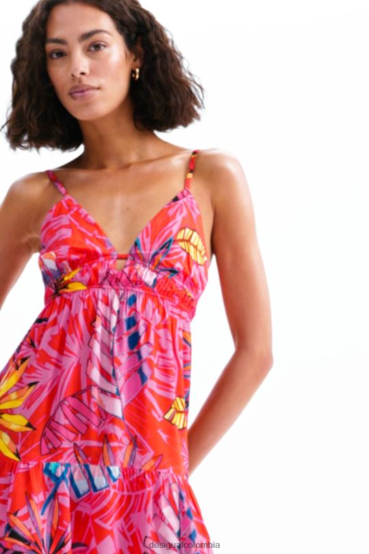 blusas Desigual bogota - ropa 4802L962 mujer Desigual vestido corto con abertura tropical