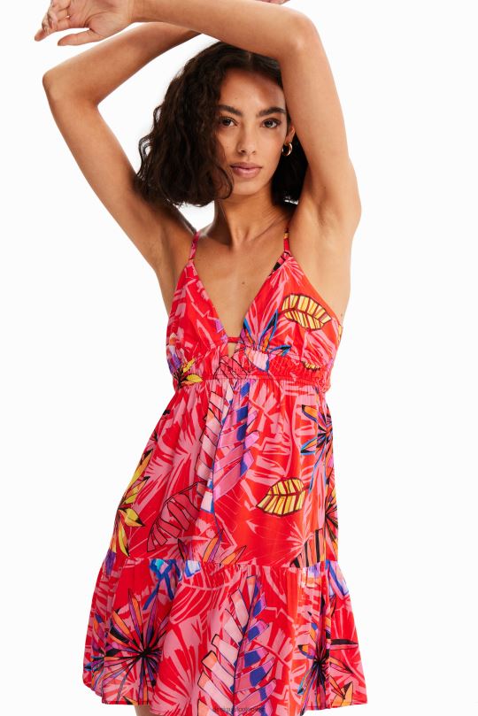 blusas Desigual bogota - ropa 4802L962 mujer Desigual vestido corto con abertura tropical