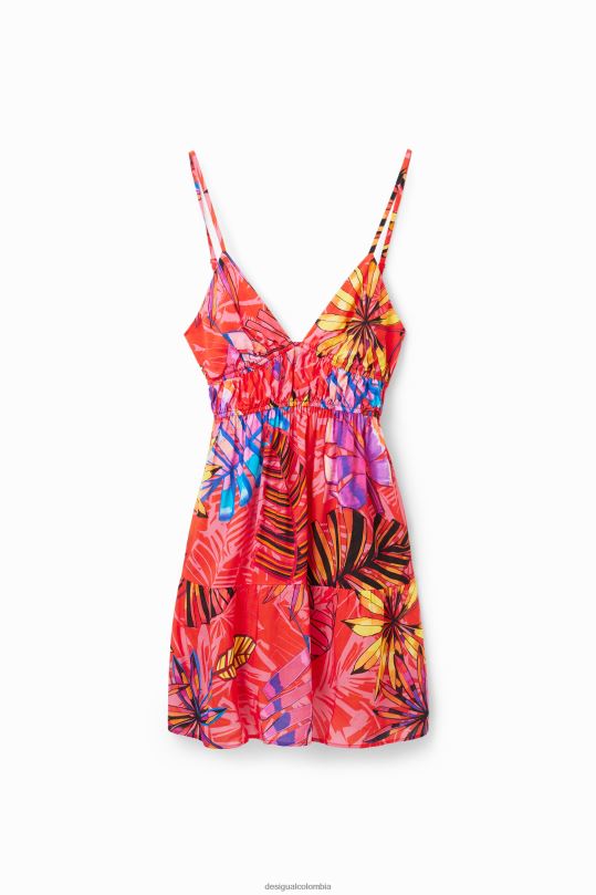 blusas Desigual bogota - ropa 4802L962 mujer Desigual vestido corto con abertura tropical