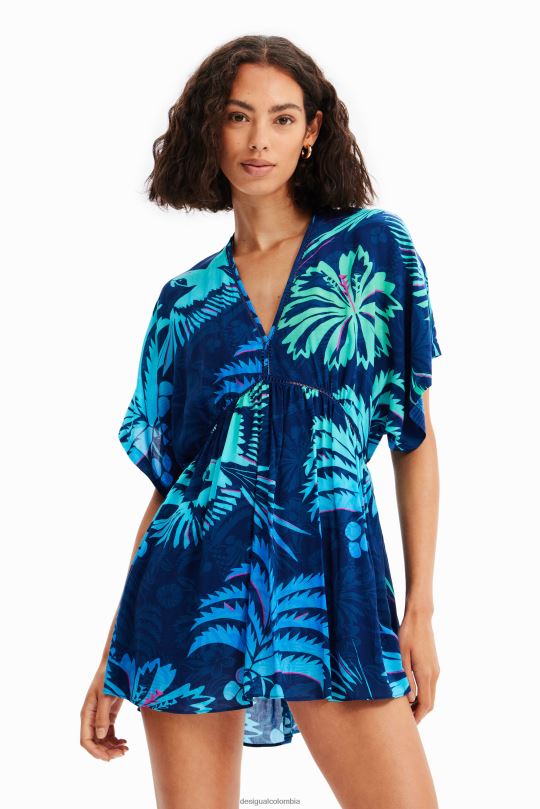 ropa 4802L968 mujer Desigual vestido túnica tropical - Desigual sales online