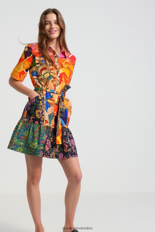 Desigual zapatos Colombia - ropa 4802L989 mujer Desigual metro. vestido camisero de christian lacroix