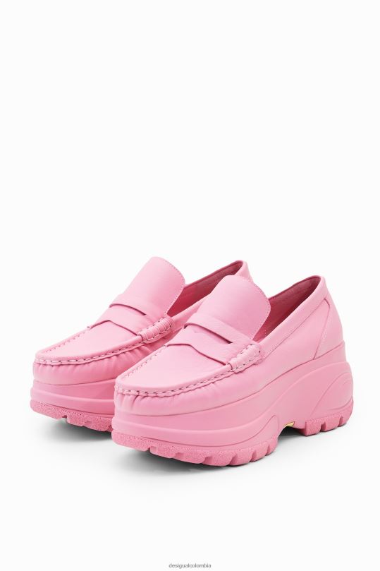 Desigual Colombia pagina oficial - calzado 4802L1468 mujer Desigual mocasines maitrepierre plataforma piel