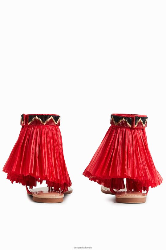 Desigual zapatos Colombia - calzado 4802L1471 mujer Desigual sandalia plana con flecos stella jean