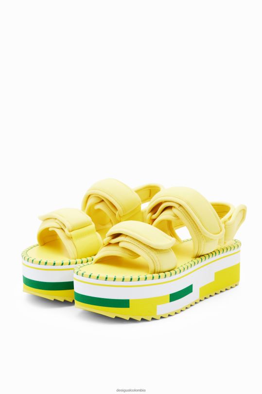 Desigual Colombia pagina oficial - calzado 4802L905 mujer Desigual sandalias plataforma xl