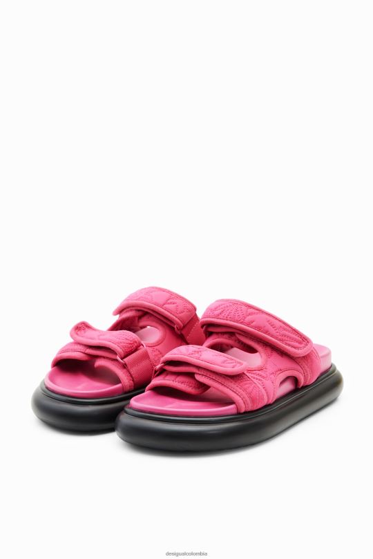 Desigual Colombia - calzado 4802L986 mujer Desigual sandalias con tiras bordadas