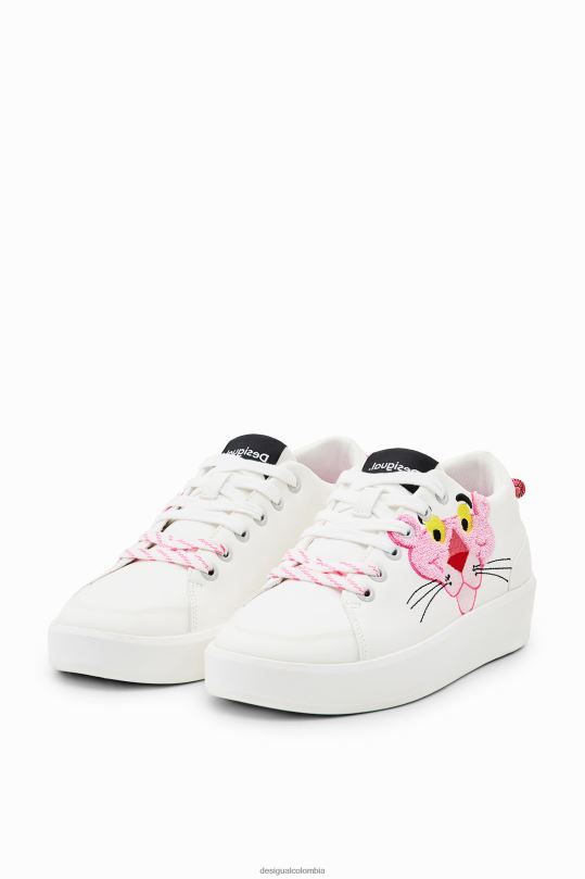 Desigual zapatos Colombia - calzado 4802L1014 mujer Desigual zapatillas con plataforma pantera rosa