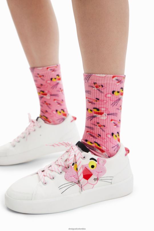 Desigual zapatos Colombia - calzado 4802L1014 mujer Desigual zapatillas con plataforma pantera rosa