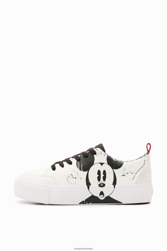 calzado 4802L1023 mujer Desigual zapatillas craqueladas de mickey mouse de disney - Desigual Colombia rebajas
