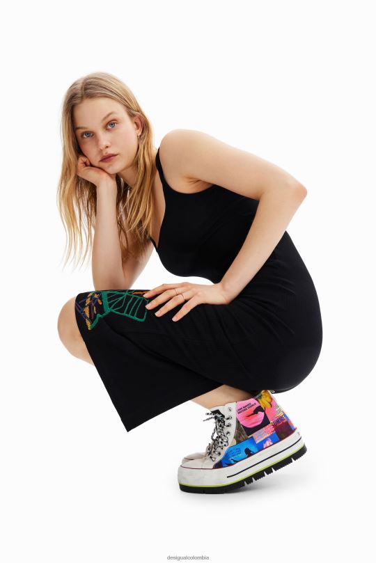 calzado 4802L1464 mujer Desigual tenis altos con plataforma y collage - Desigual sales online