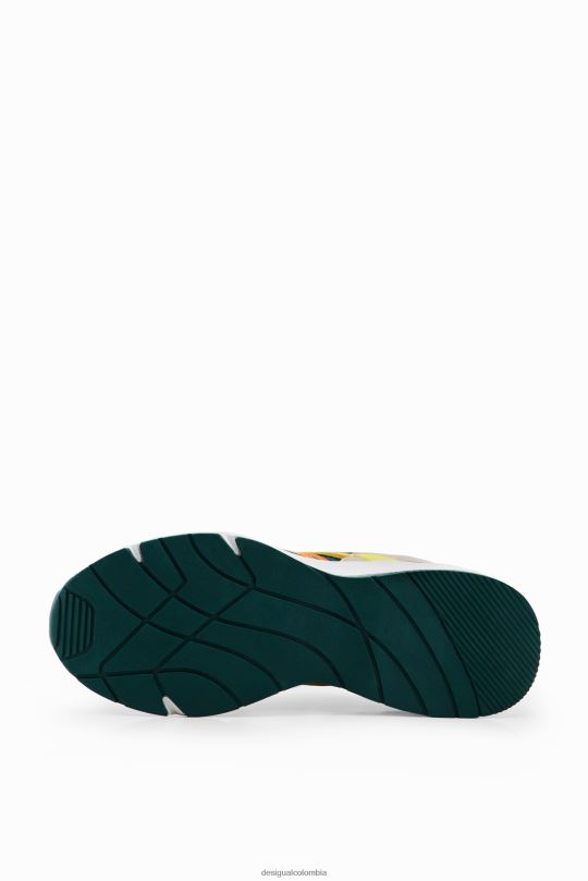 calzado 4802L1465 mujer Desigual tenis con detalles de trekking y patchwork - Desigual Colombia Medellín