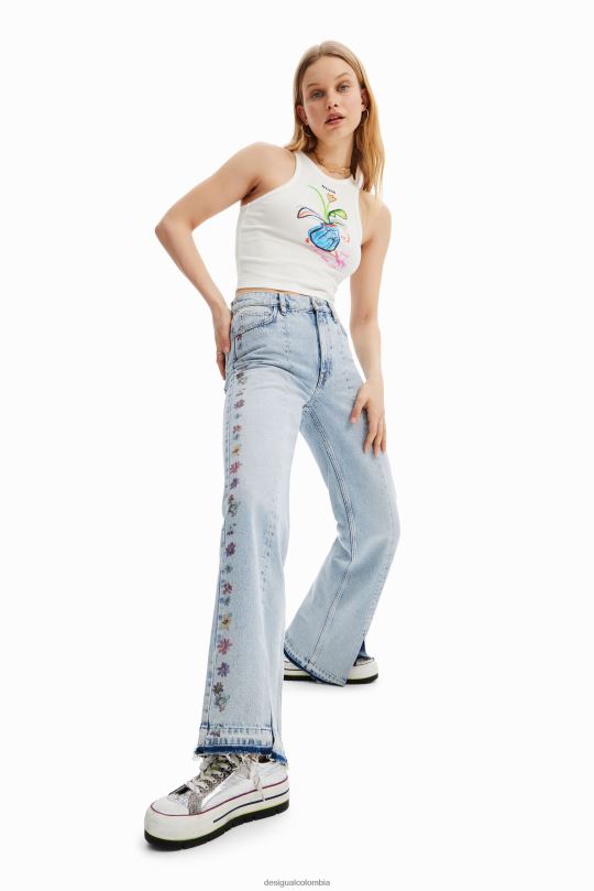Desigual zapatos Colombia - calzado 4802L1472 mujer Desigual zapatillas bajas con plataforma y parche