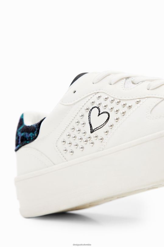 Desigual Colombia - calzado 4802L1481 mujer Desigual zapatillas con plataforma y corazones
