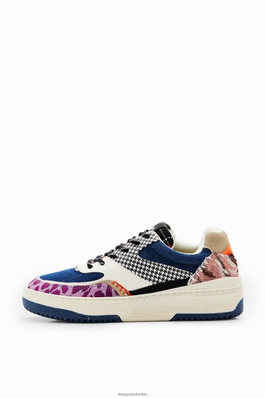 blusas Desigual bogota - calzado 4802L1485 mujer Desigual zapatillas retro gruesas con patchwork