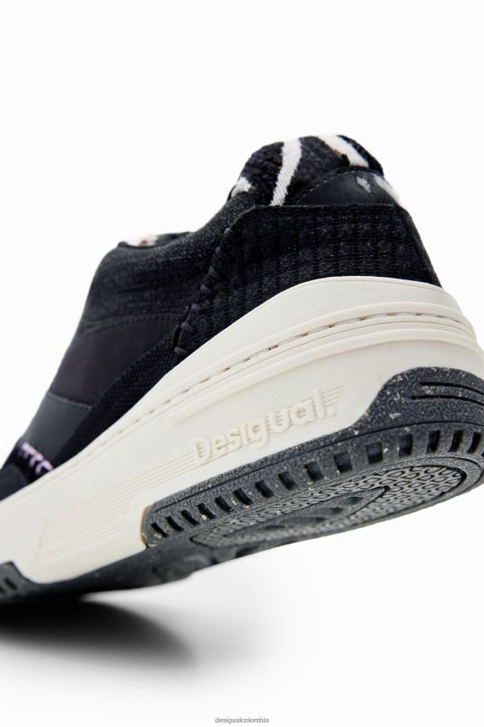 calzado 4802L1486 mujer Desigual zapatillas retro gruesas con patchwork - Desigual Colombia rebajas