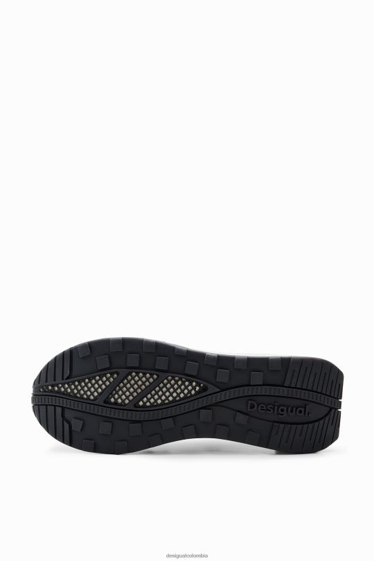 Desigual Colombia - calzado 4802L1492 mujer Desigual zapatillas deportivas de periódico