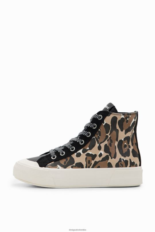 Desigual Colombia bolsos - calzado 4802L1493 mujer Desigual zapatillas altas con estampado animal