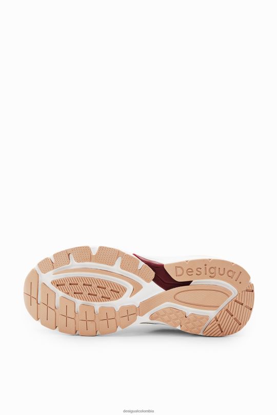 calzado 4802L1497 mujer Desigual zapatillas deportivas con patchwork - Desigual Colombia rebajas