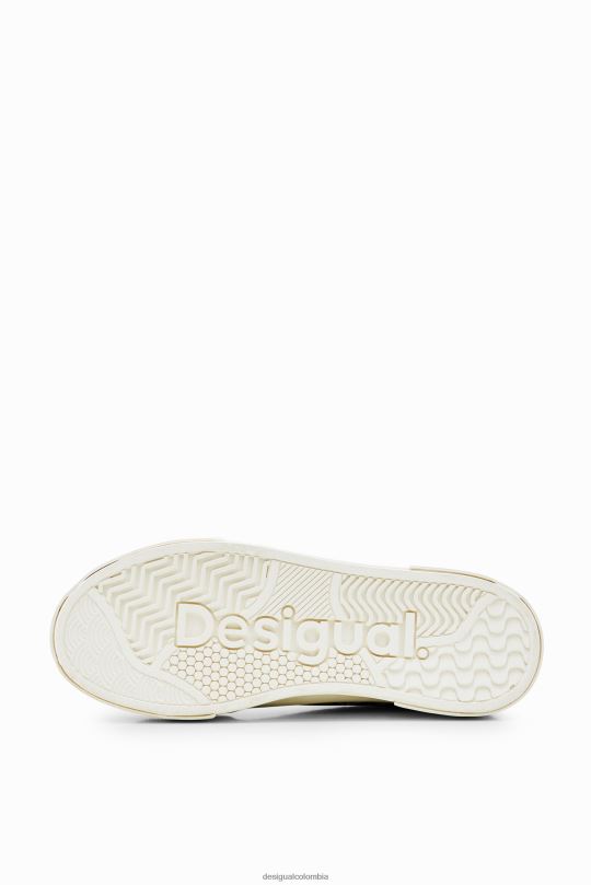 calzado 4802L1499 mujer Desigual zapatillas con plataforma y flores - Desigual sales online