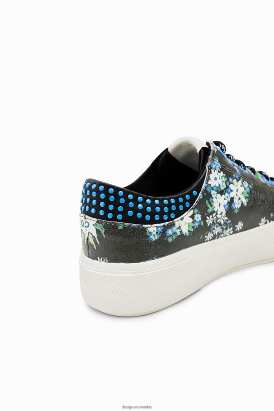 calzado 4802L1499 mujer Desigual zapatillas con plataforma y flores - Desigual sales online