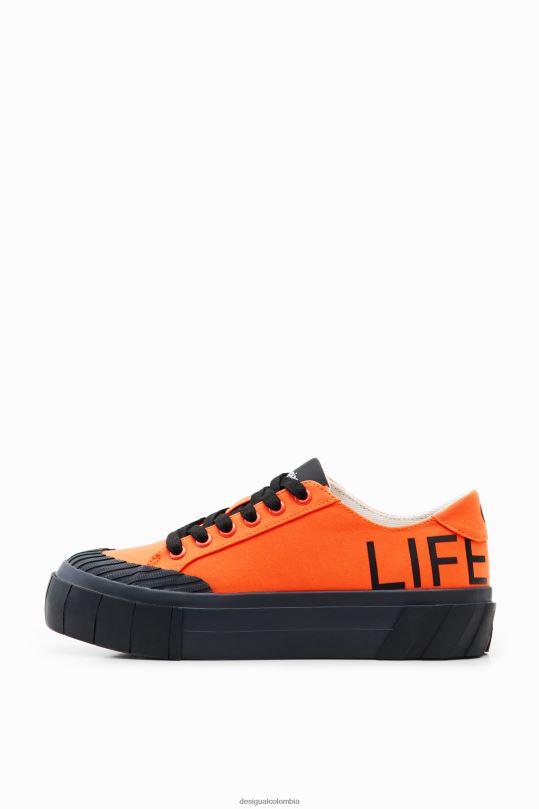 calzado 4802L1502 mujer Desigual zapatillas con plataforma life is awesome - Desigual shop