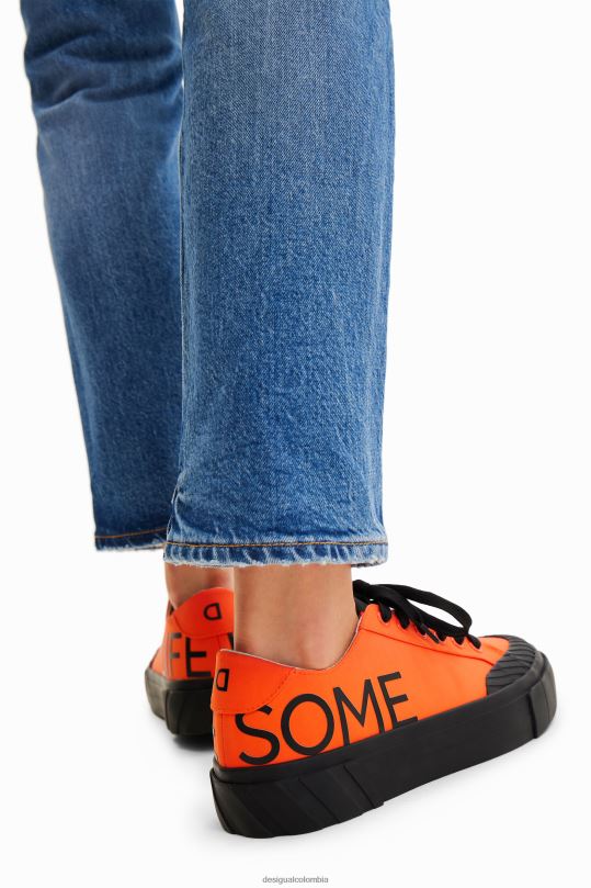 calzado 4802L1502 mujer Desigual zapatillas con plataforma life is awesome - Desigual shop