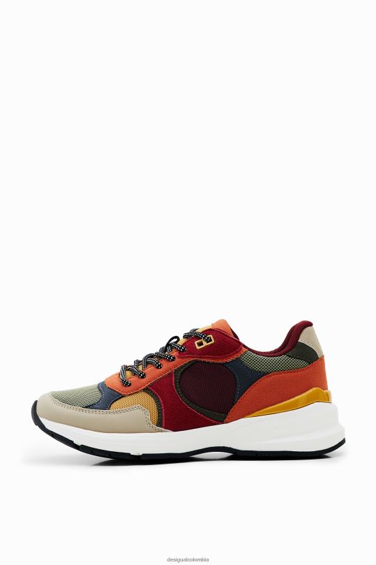 blusas Desigual bogota - calzado 4802L1507 mujer Desigual zapatillas deportivas con patchwork