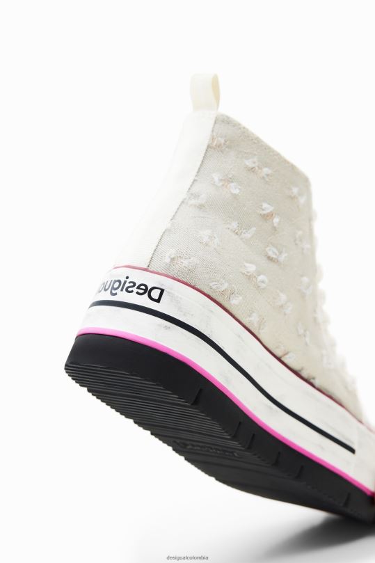 calzado 4802L1511 mujer Desigual zapatillas altas con plataforma de mickey mouse de disney - Desigual Colombia Medellín