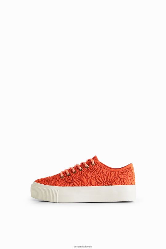 Desigual Colombia pagina oficial - calzado 4802L1514 mujer Desigual zapatillas con plataforma y flores