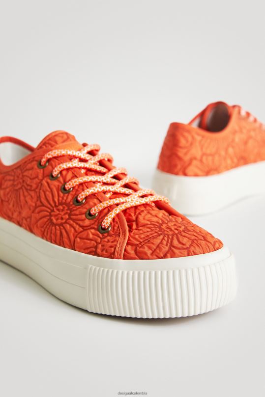 Desigual Colombia pagina oficial - calzado 4802L1514 mujer Desigual zapatillas con plataforma y flores