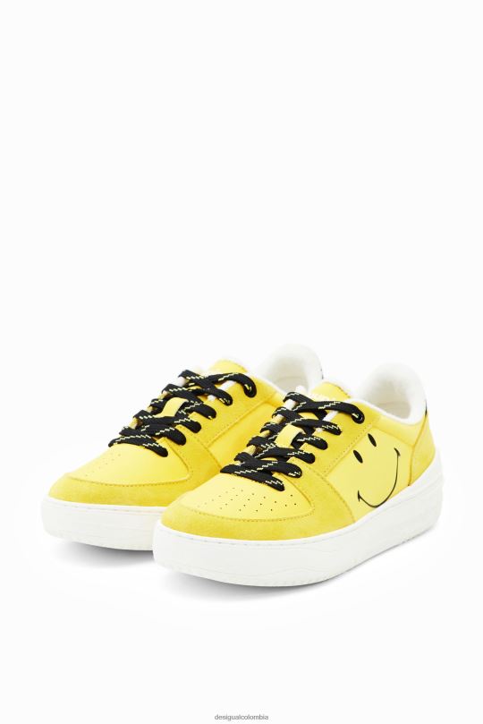 Desigual Colombia - calzado 4802L322 mujer Desigual zapatillas con plataforma smiley de toalla