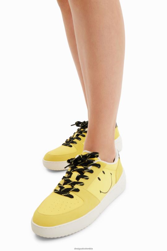 Desigual Colombia - calzado 4802L322 mujer Desigual zapatillas con plataforma smiley de toalla