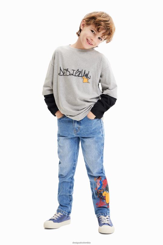 blusas Desigual bogota - ropa 4802L1741 chico Desigual camiseta de doble manga looney tunes