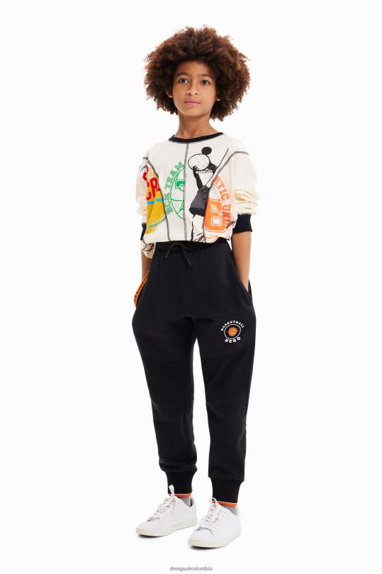 ropa 4802L1778 chico Desigual camiseta deportiva con patchwork - Desigual sales online