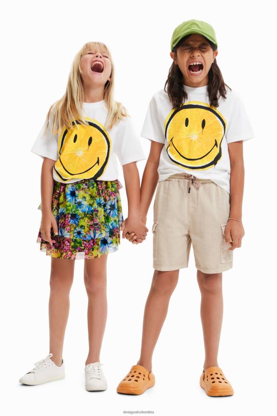 ropa 4802L1782 chico Desigual camiseta de manga corta con emoticón - Desigual shop