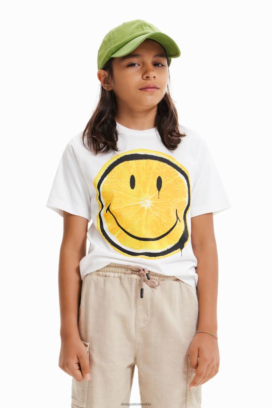 ropa 4802L1782 chico Desigual camiseta de manga corta con emoticón - Desigual shop