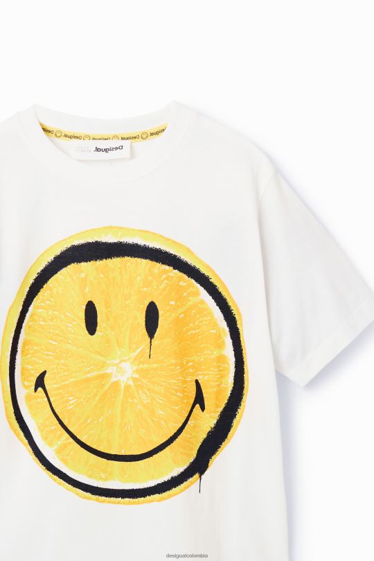 ropa 4802L1782 chico Desigual camiseta de manga corta con emoticón - Desigual shop