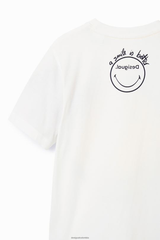 ropa 4802L1782 chico Desigual camiseta de manga corta con emoticón - Desigual shop