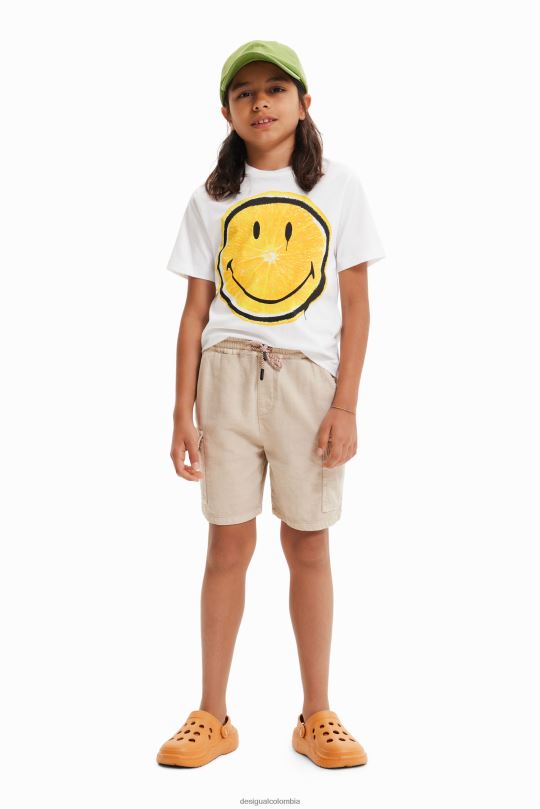 ropa 4802L1782 chico Desigual camiseta de manga corta con emoticón - Desigual shop