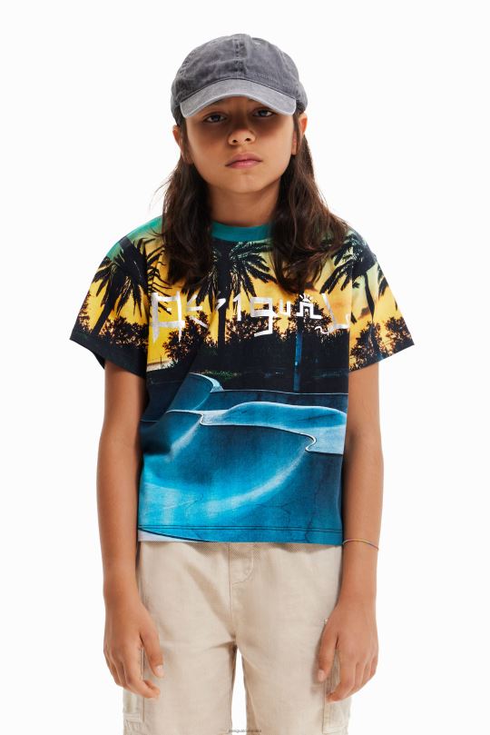 Desigual Colombia - ropa 4802L1794 chico Desigual camiseta brillante skate park
