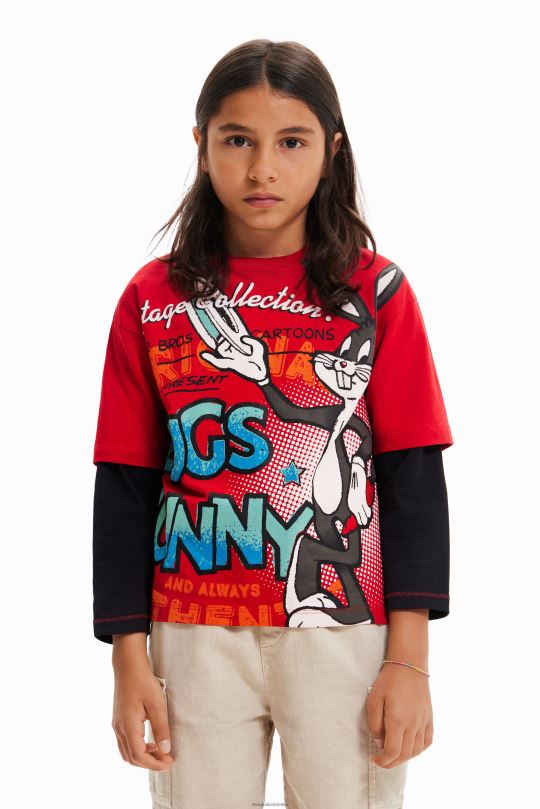 Desigual zapatos Colombia - ropa 4802L1796 chico Desigual camiseta de doble manga de bugs bunny