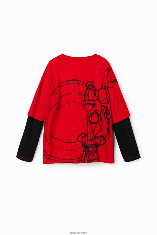 Desigual zapatos Colombia - ropa 4802L1796 chico Desigual camiseta de doble manga de bugs bunny