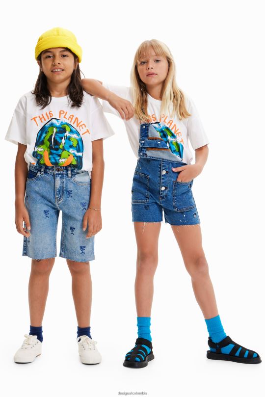 blusas Desigual bogota - ropa 4802L1806 chico Desigual camiseta oversize con planetas