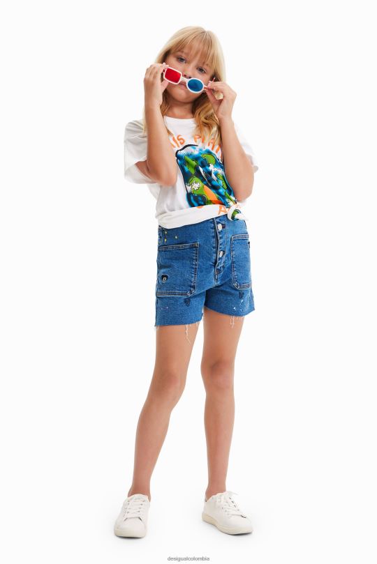 blusas Desigual bogota - ropa 4802L1806 chico Desigual camiseta oversize con planetas