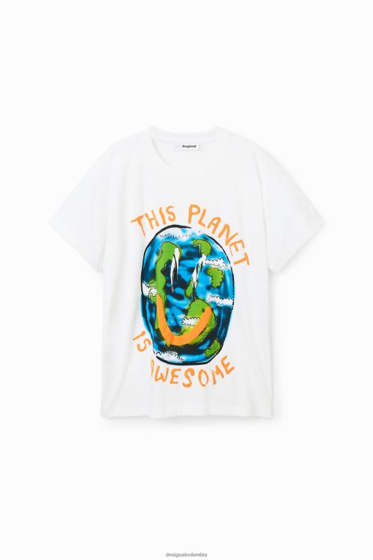 blusas Desigual bogota - ropa 4802L1806 chico Desigual camiseta oversize con planetas