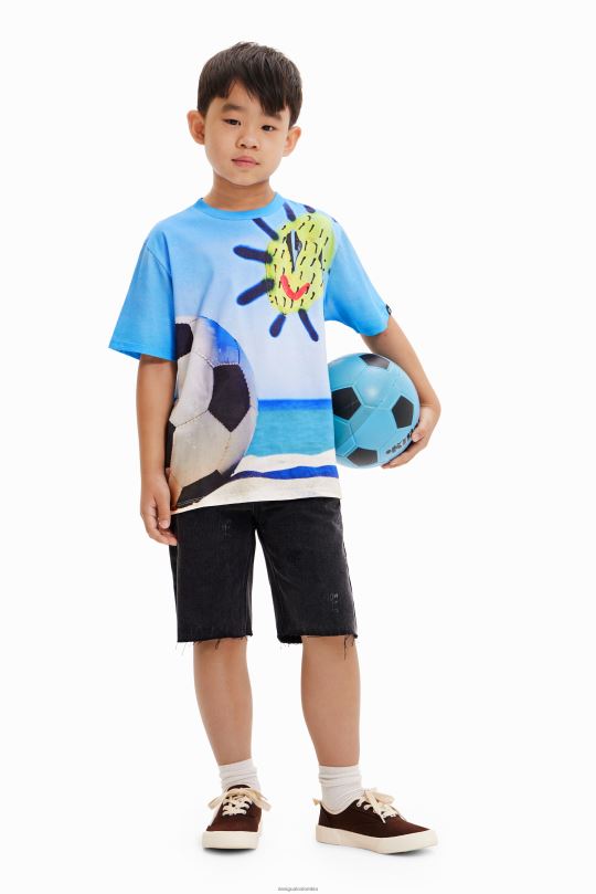 ropa 4802L1809 chico Desigual camiseta fotográfica de fútbol - Desigual Colombia rebajas