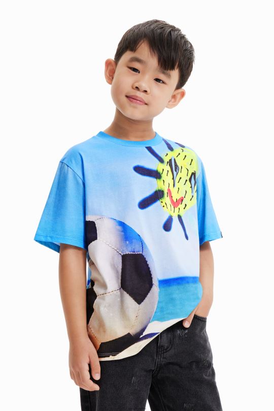 ropa 4802L1809 chico Desigual camiseta fotográfica de fútbol - Desigual Colombia rebajas