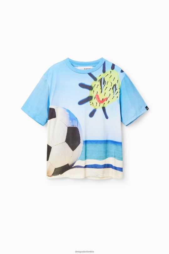 ropa 4802L1809 chico Desigual camiseta fotográfica de fútbol - Desigual Colombia rebajas