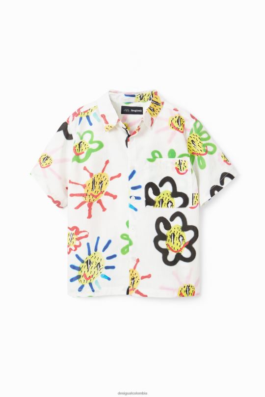 ropa 4802L1824 chico Desigual camisa de resort de sol - Desigual Colombia Medellín
